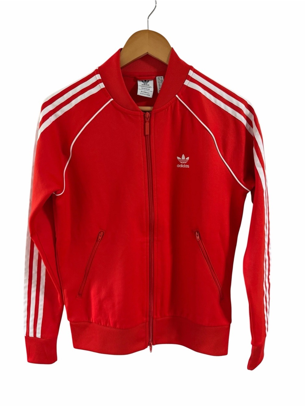 adidas classic track jacket and pant set red